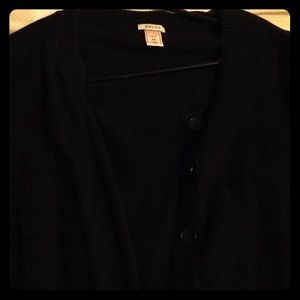 2XL Black Cardigan Sweater